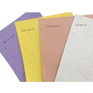 Buy cheap Biodegradable Flower Seed Embedded Paper Recycled Plantable Wildflower Seed Paper product