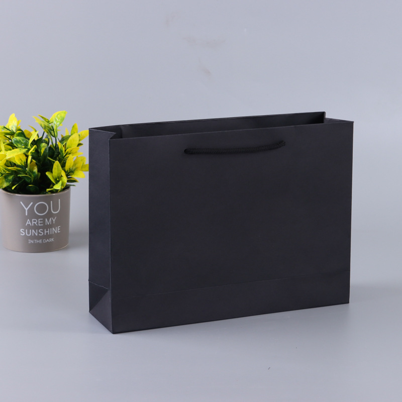 Kraft Paperboard Goodie Bags With Handles Retail Shopping Tote OEM