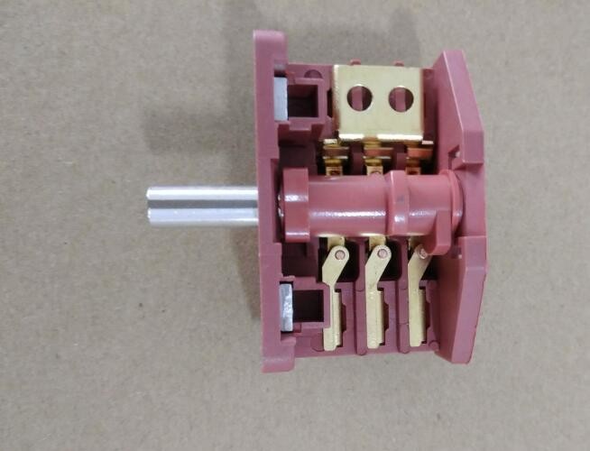 Copper 4 Pole Rotary Switch , Plastic 3 Way Rotary Switch For Fan / Heater