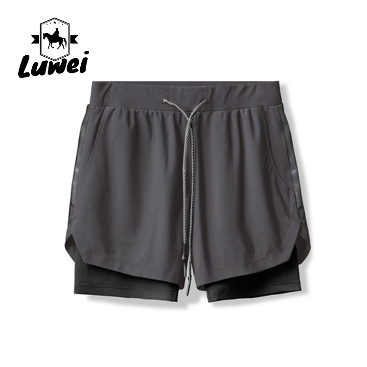 Men Gym Workout Shorts Jogger Basketball Sports Running With Pockets