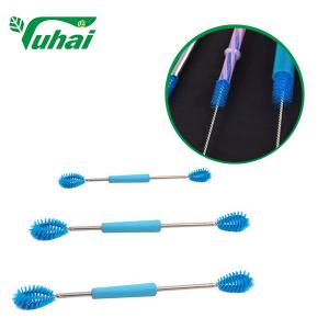 China Blue Milking Machine Cleaning Brush Multi Function Durable Milk Shell Cleaning Brush on sale