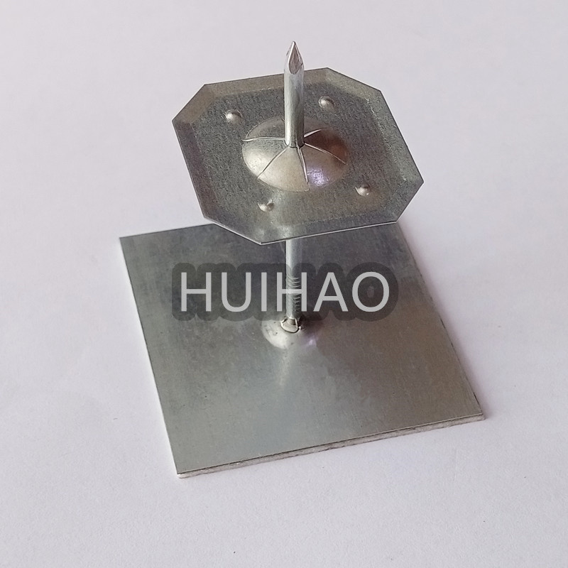 2-1/2" Galvanized Steel Rock Wool Insulation Stick Pins With Washers