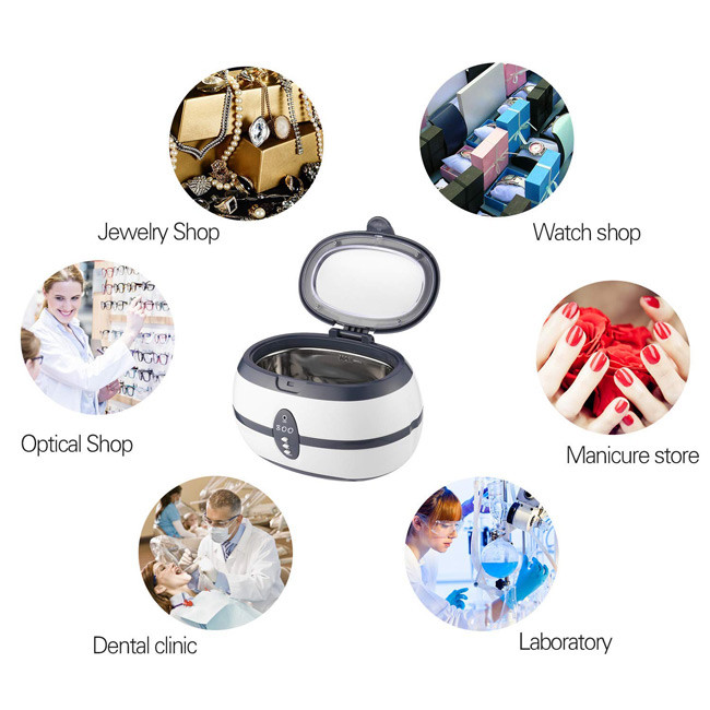100*140*130mm Mini Ultrasonic Cleaner For Jewelry And Watches