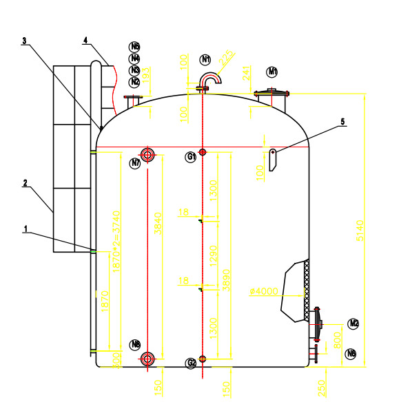 Cylindrical Large Capacity Vertical FRP Water Tank For Water Reservoir