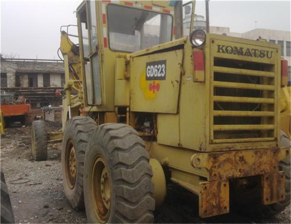 used komatsu GD623A motor grader for sale with good condition engine/high