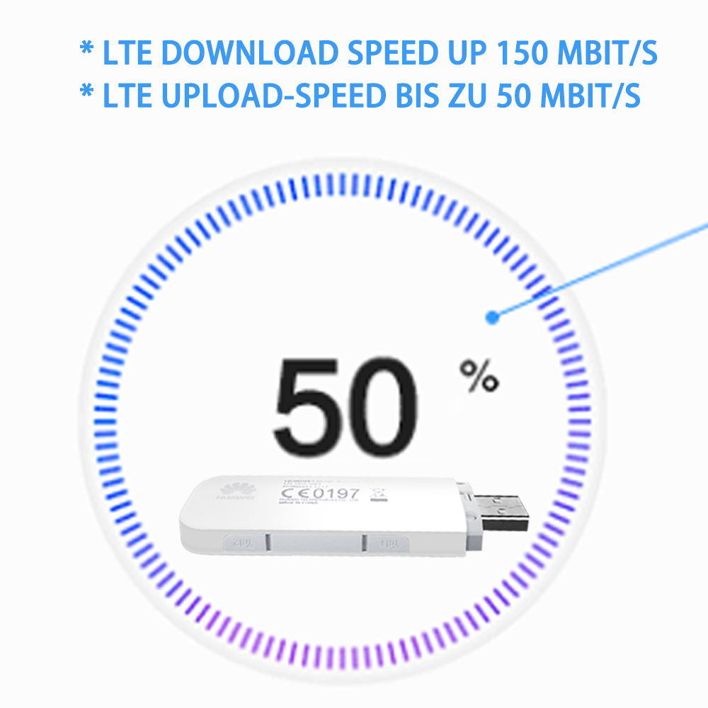 Unlocked Huawei E3372h-510 LTE/4G 150 Mbps USB Dongle