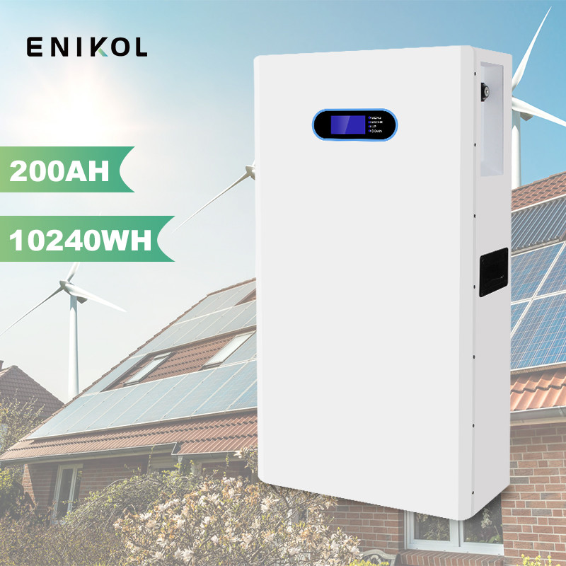 Smart 48V 200AH Lithium Solar Battery Power Systems Storage Energy Built in BMS