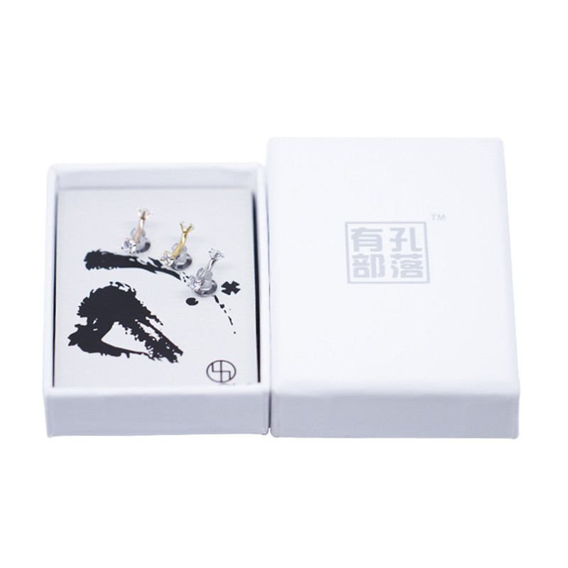 Double Zircon Gems Men'S Eyebrow Piercing Jewelry Gold 16G 6mm