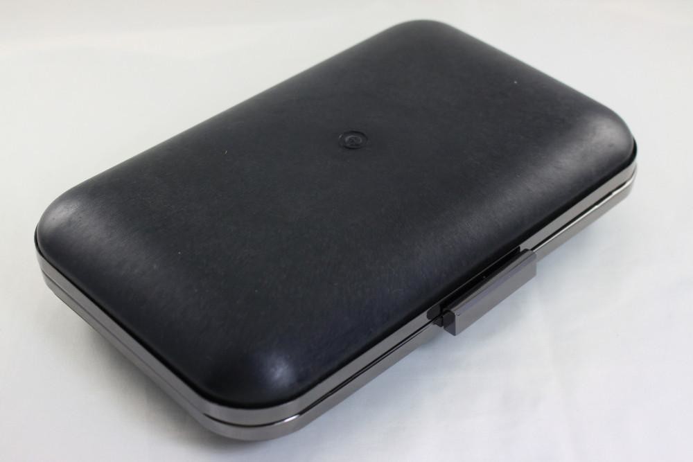 Metal Closure Gun Black Plastic Purse Frames 25.5*16*6.5cm