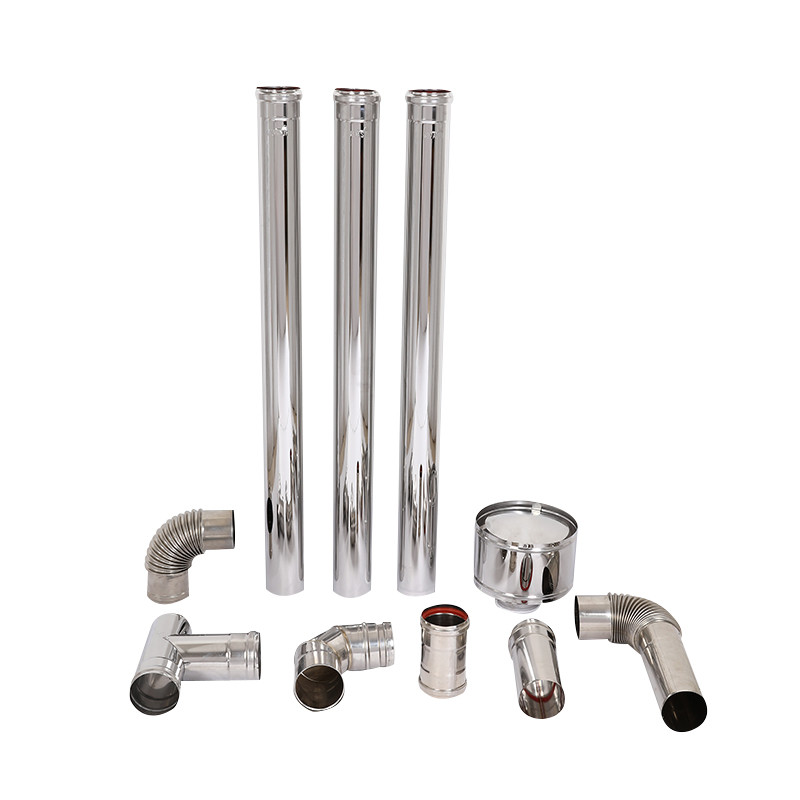 SUS304 / SUS316 Wood Heater Chimney Kit Flexi To Single Roof Plate Adaptor