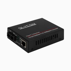 Buy cheap MTBF 50,000hours Gigabit Ethernet Media Converter 2 Port Rack Mount Over Cat6 Cable product