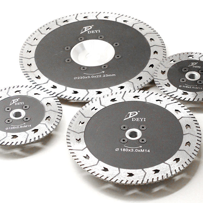 3mm 5/8-11" Flange Porcelain Grinder Blade For Granite 230mm
