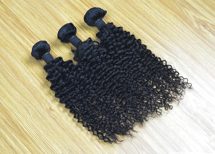 Peruvian Straight Human Remy Hair Weave Bundles Shedding Free Natural Color