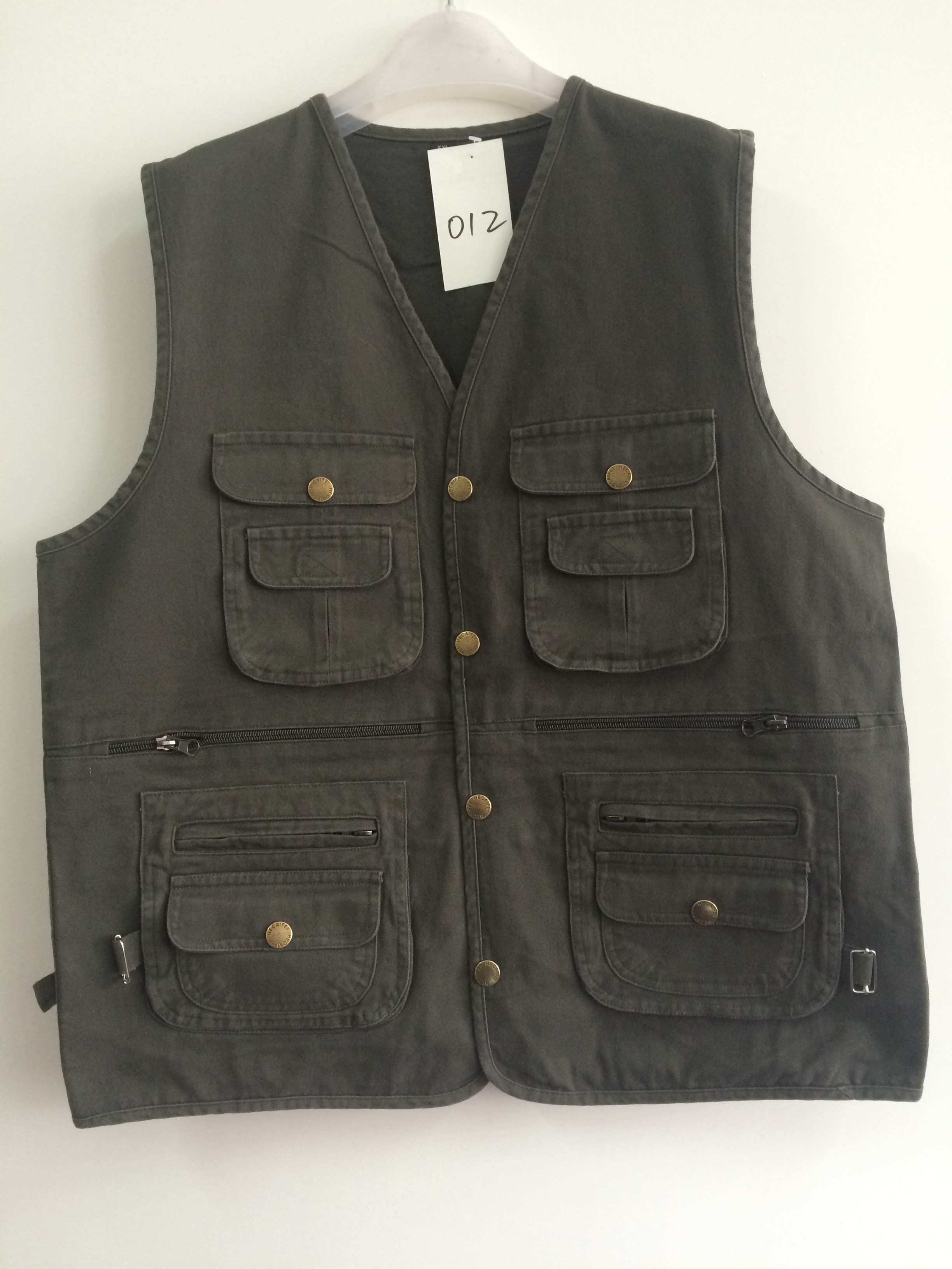 vest, waistcoat, mens vest in 100% cotton fabric, fishing vest, fishing waistcoat casual vest