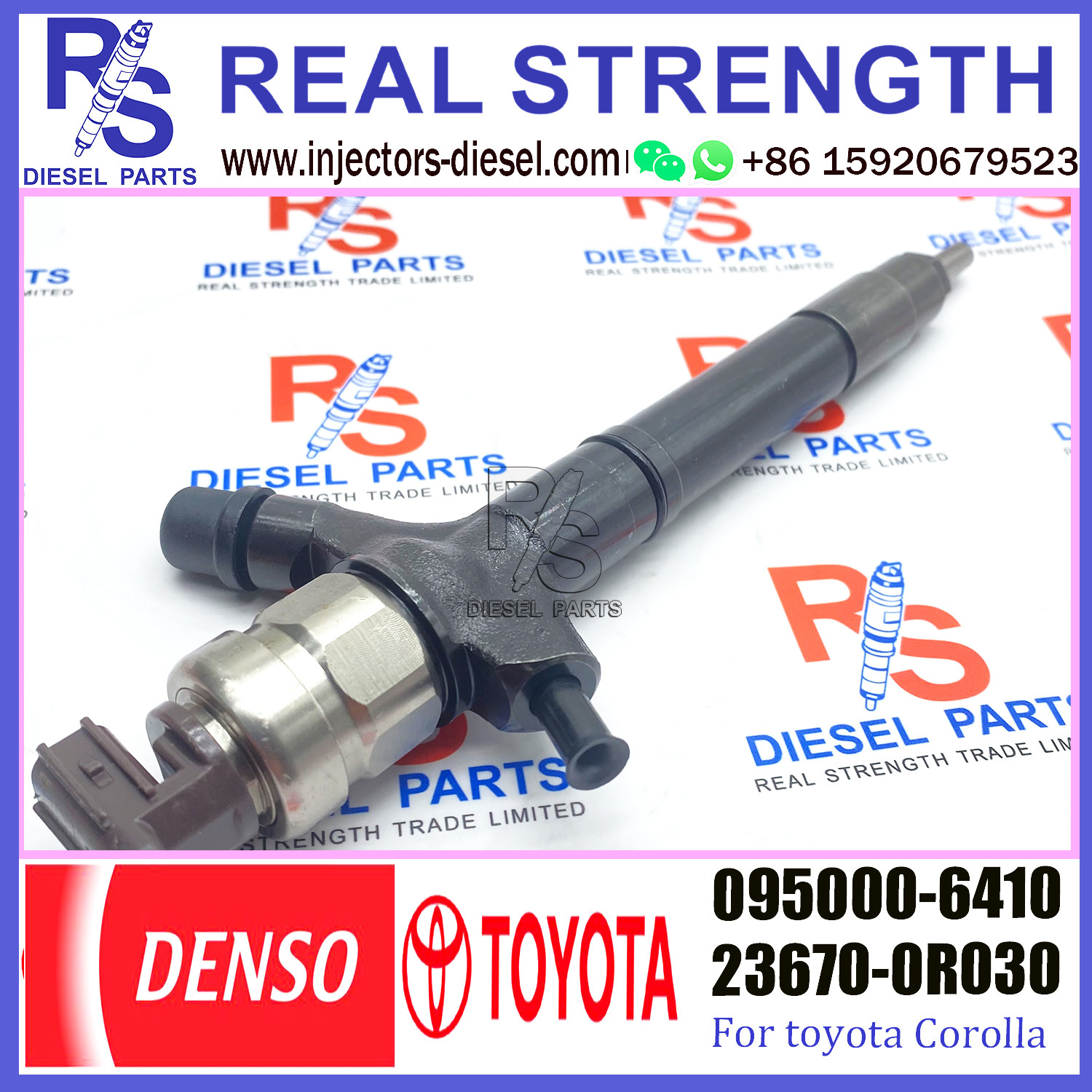 Common Rail Fuel Injector 095000-6410 Diesel Fuel Injection Nozzle 23670-0R030 For TOYOTA