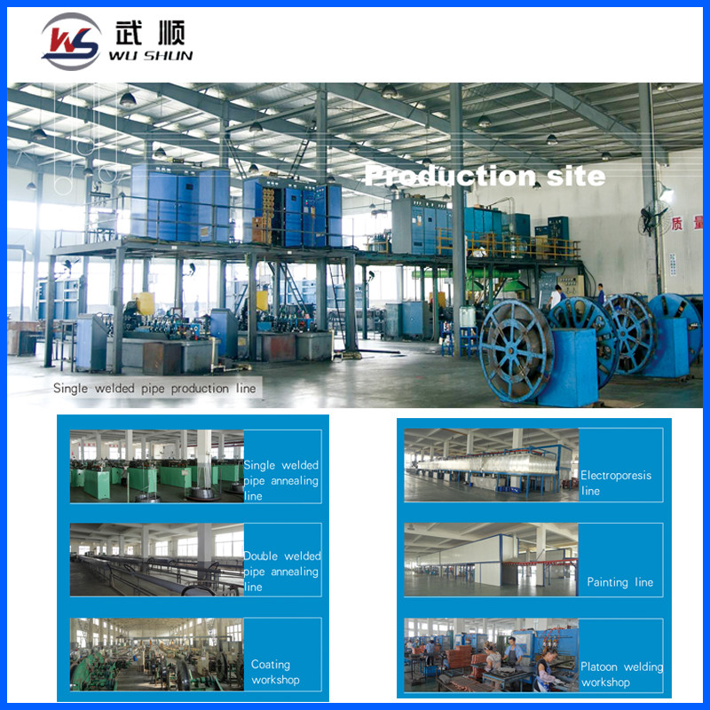 Hot Galvanized Bundy Pipe with Steel Zinc-Plating 6.35 X 0.7 mm
