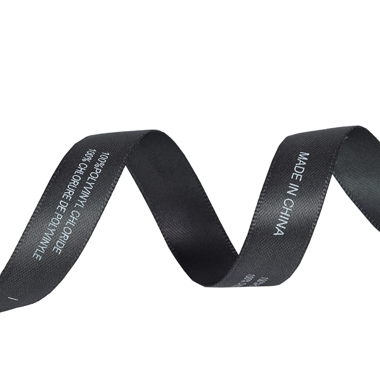 Custom Thermal Transfer Print Polyester Personalised Grosgrain Ribbon 3"