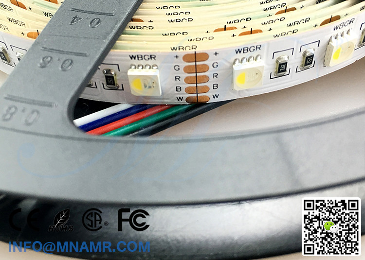 Wireless IR RF Wifi Remote Control LED Strip Lights 12V 24V 15watts Changeable Color RGB and Cold White Holiday Lighting