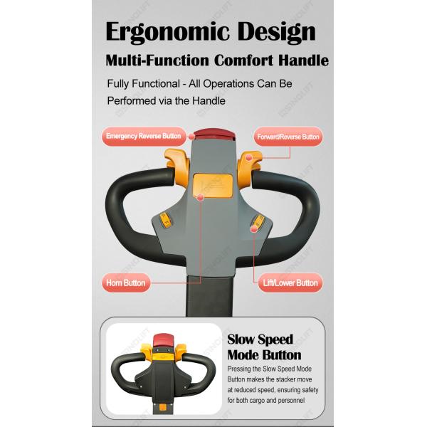 CDD16P-Li / CDD20P-Li Stand-On Pallet Stacker With Wide-View Mast