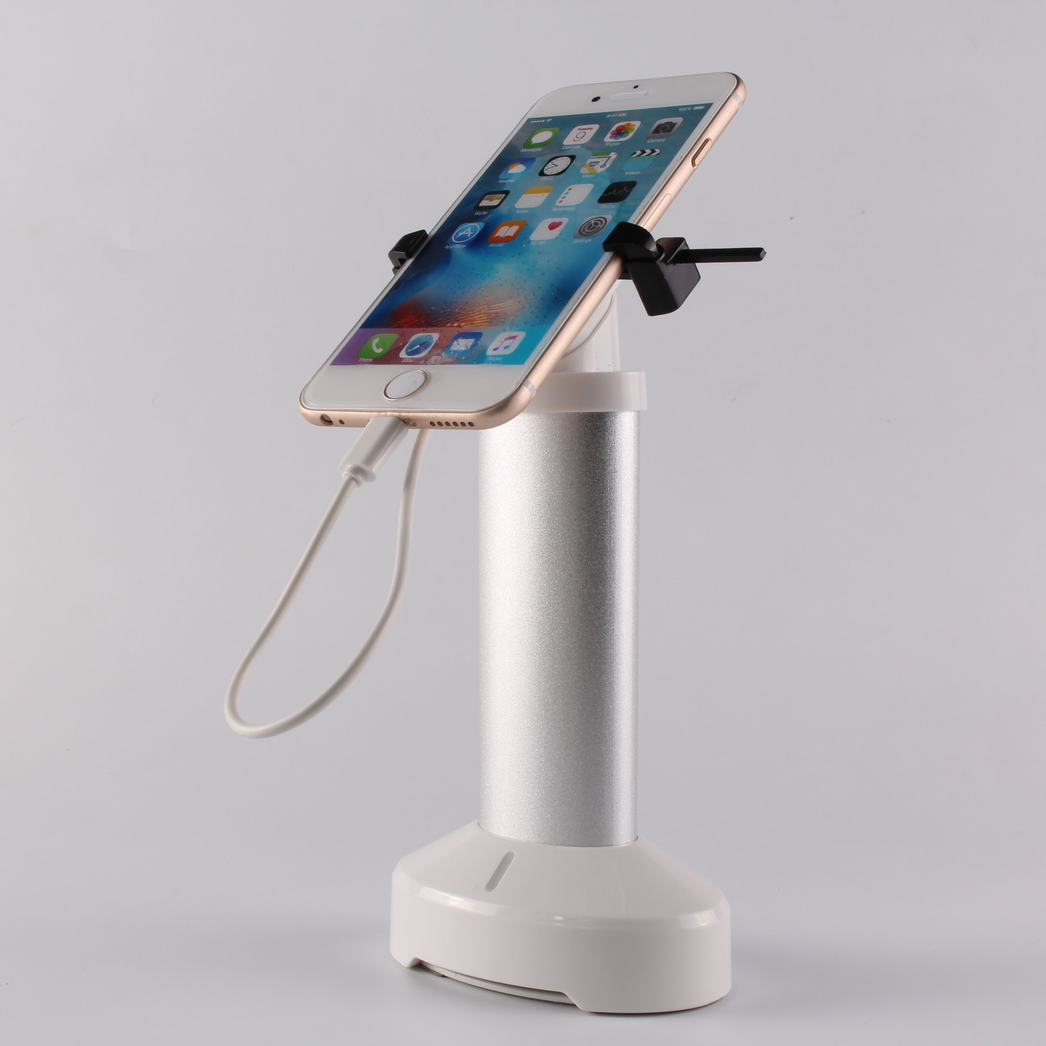 COMER security alarm clip locker magnetic display Handphone Adjustable Metal Clamp Magnetic Stand Holder