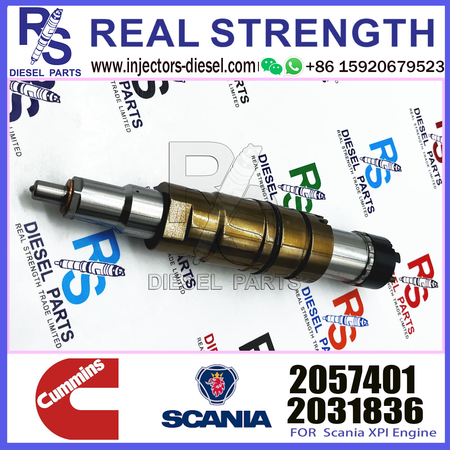 Remanufactured fuel injector 2488244 2057401 in stock