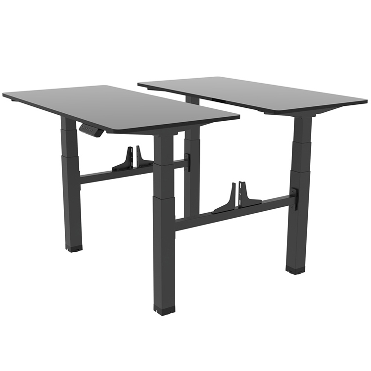 710mm Electric Height Adjustable Standing Desk with Mini Bar Counter and 2 Desk Base