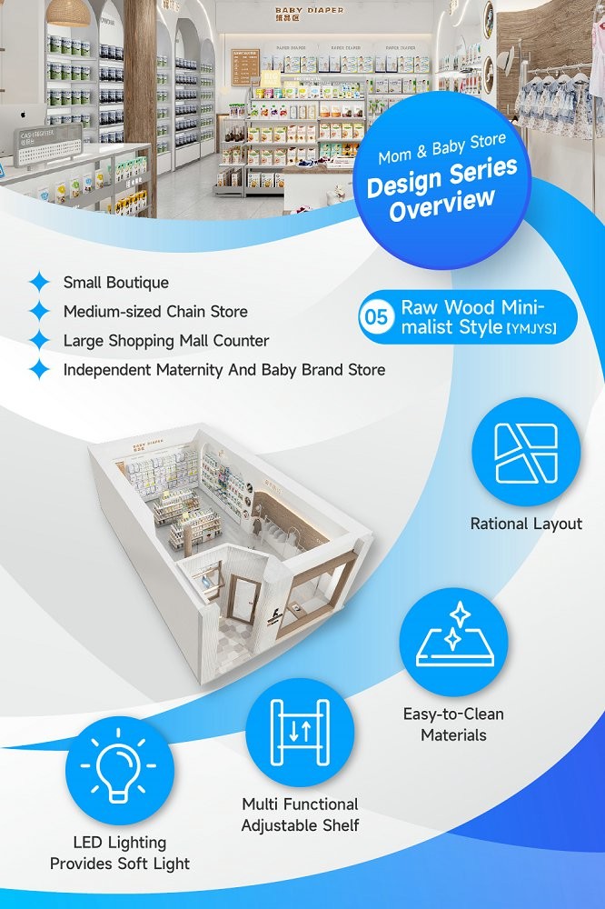 05-YMJYS Maternity And Baby Store Zoning With Raw Wood Minimalist Style