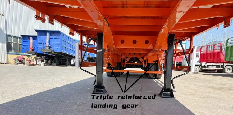 Tri Axle 53 Ft Flatbed Trailer for Sale Near Me in Mauritius