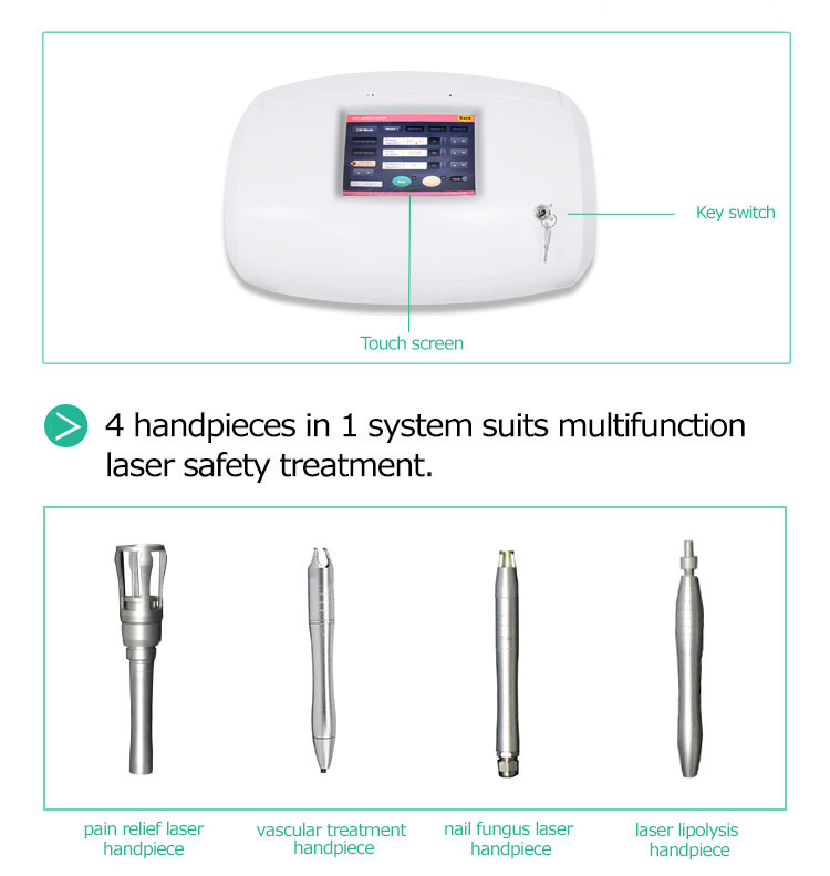 Portable 3mW 635nm 200ms Multifunction Beauty Machine