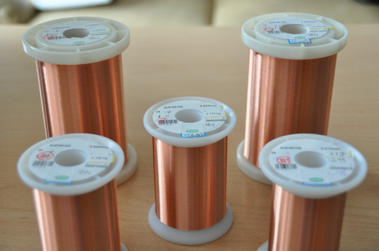 UEW 0.026mm Enamelled Round Copper Wire Good Solderability