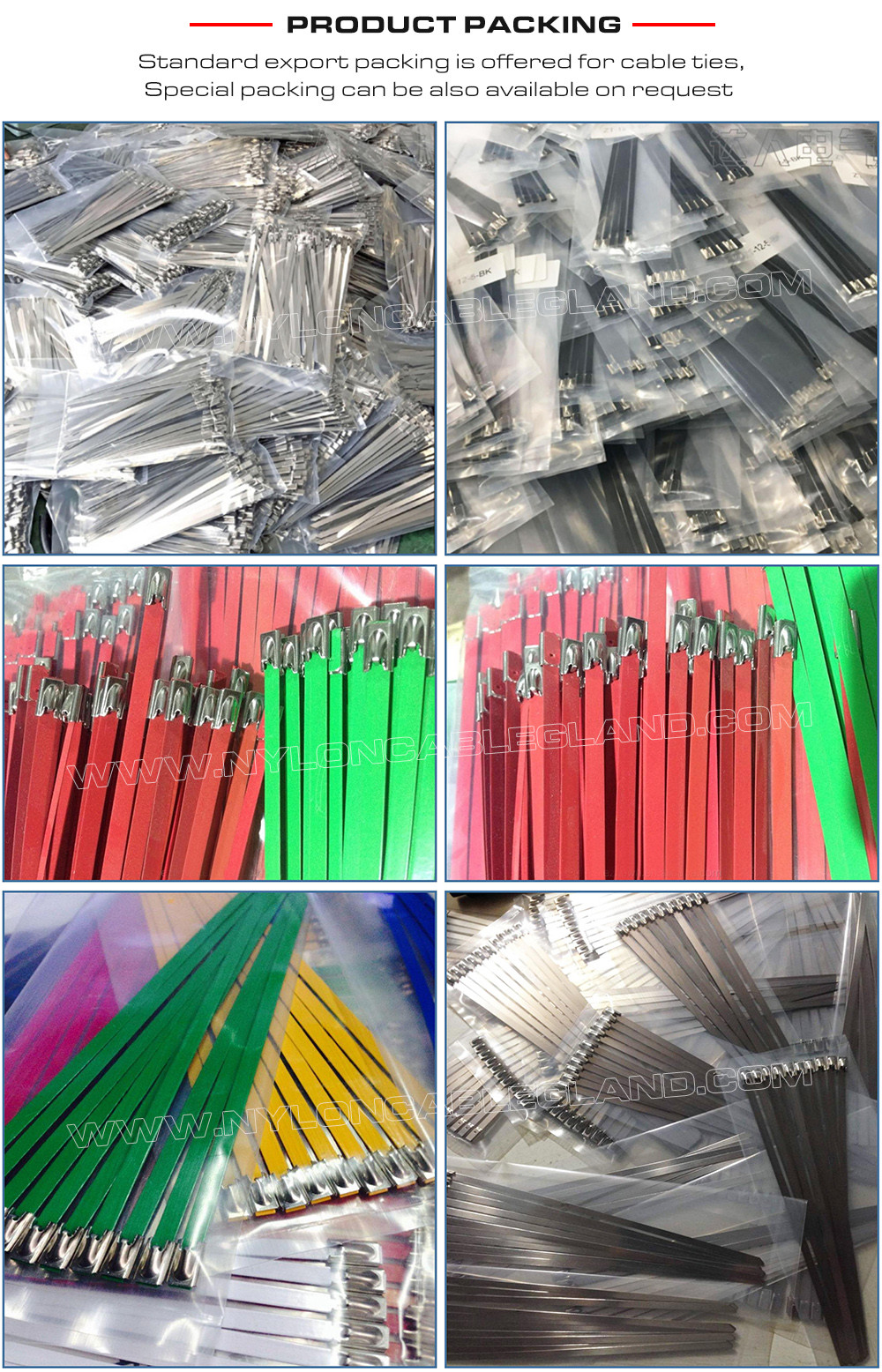 Polyester Coated 304/316 Stainless Steel Cable Ties, Epoxy Coated Metal Cable Tie 15mm x 400mm (800 lbs) for Machines