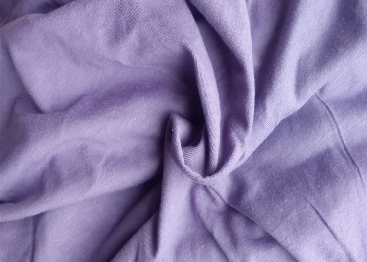 Jersey single side 21s knitted 100% combed cotton fabric sport shirt wholesale high quality