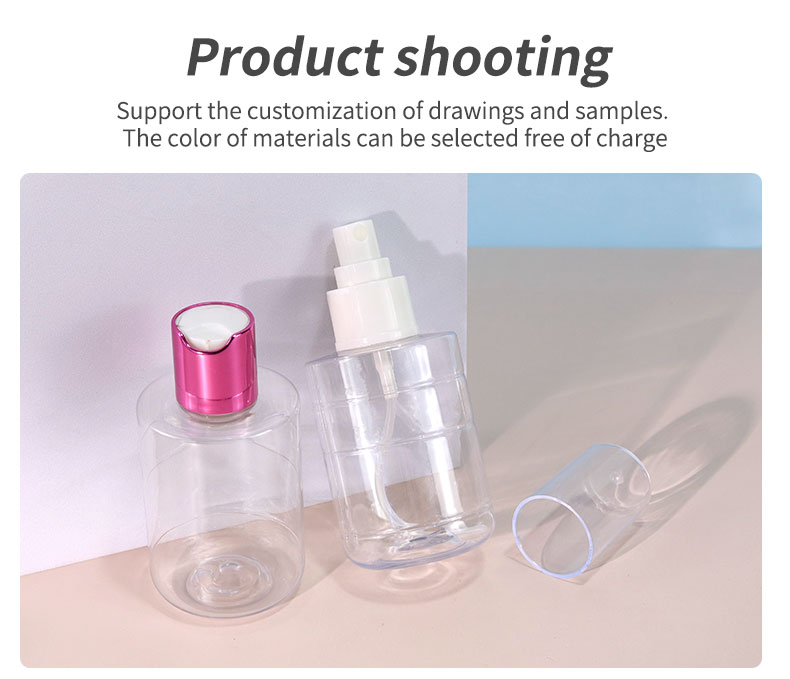 30ml 50ml 100ml PET Spray Bottle Luxury Glass Refillable Perfume Bottle With Wooden Cap