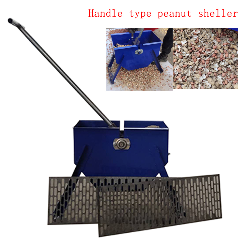 Household Fiber Decorticating Machine , Blue Easy To Operate Peanut Sheller Machine