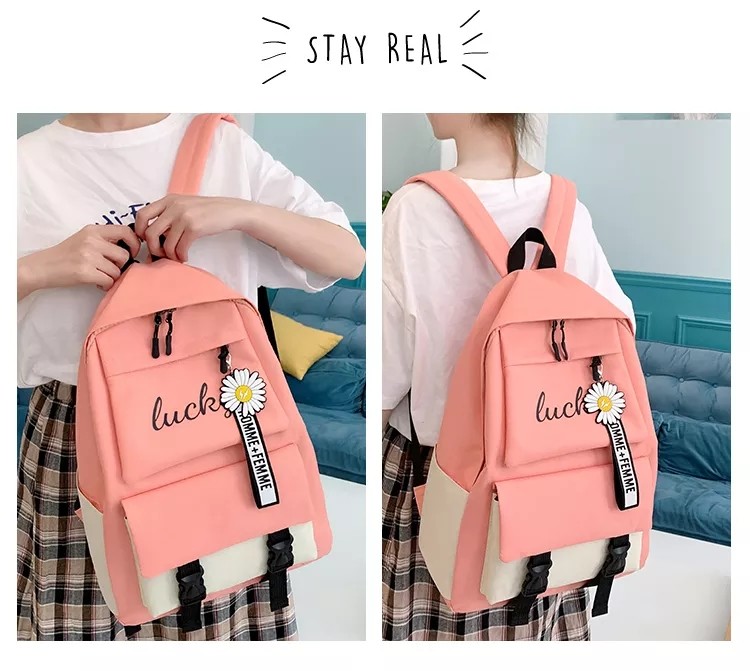 Multifunctional Kids School Bag Set 5 In 1 Waterproof Student Bag 1.37 Inch