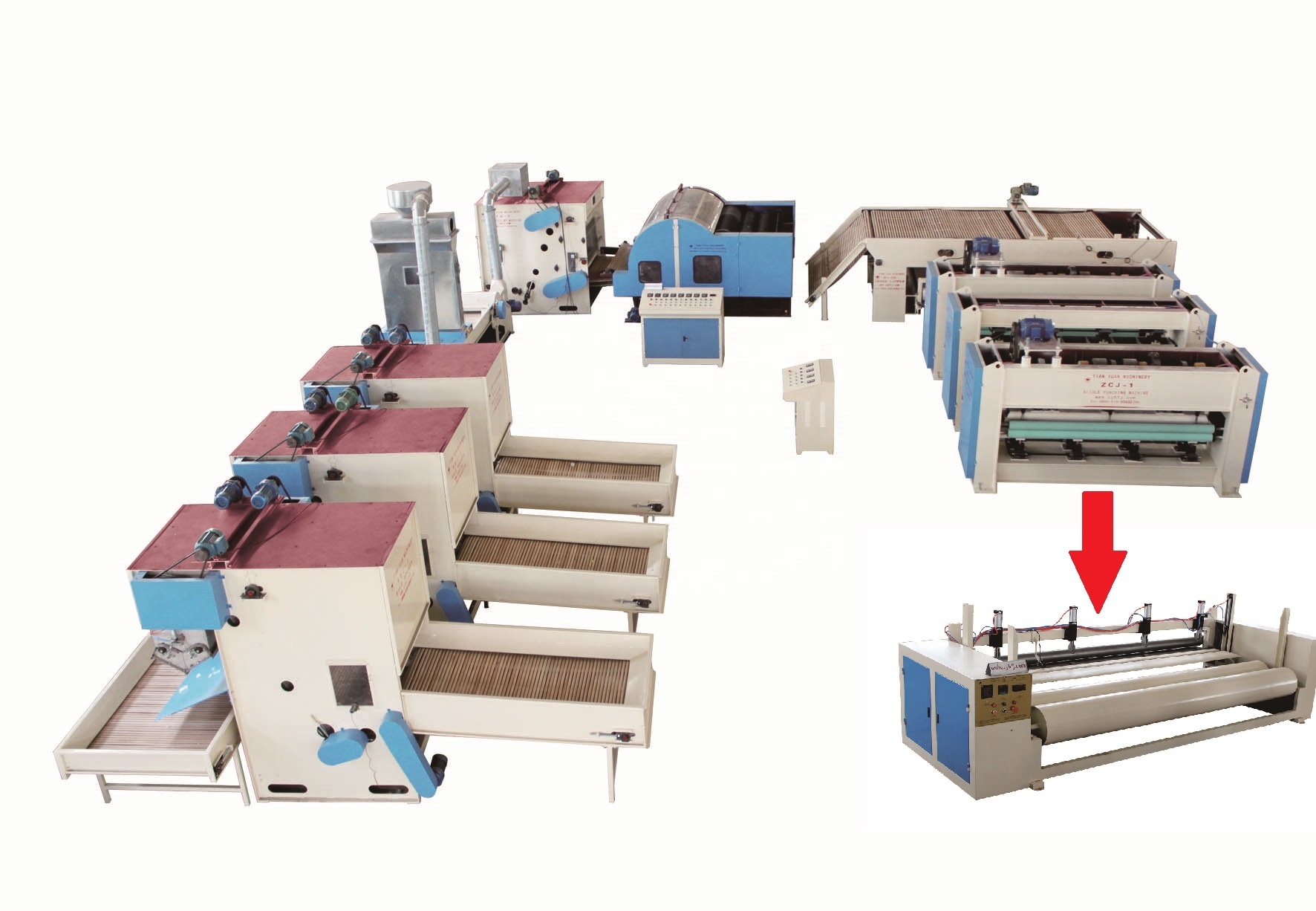 Home Textile Carpet Wadding Felt Needle Punch Nonwoven Machine