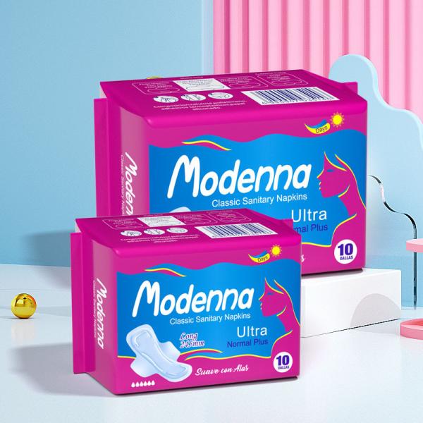 Professional Manufacturer Disposable Sanitary Pads Winged Cotton Sanitary Napkin
