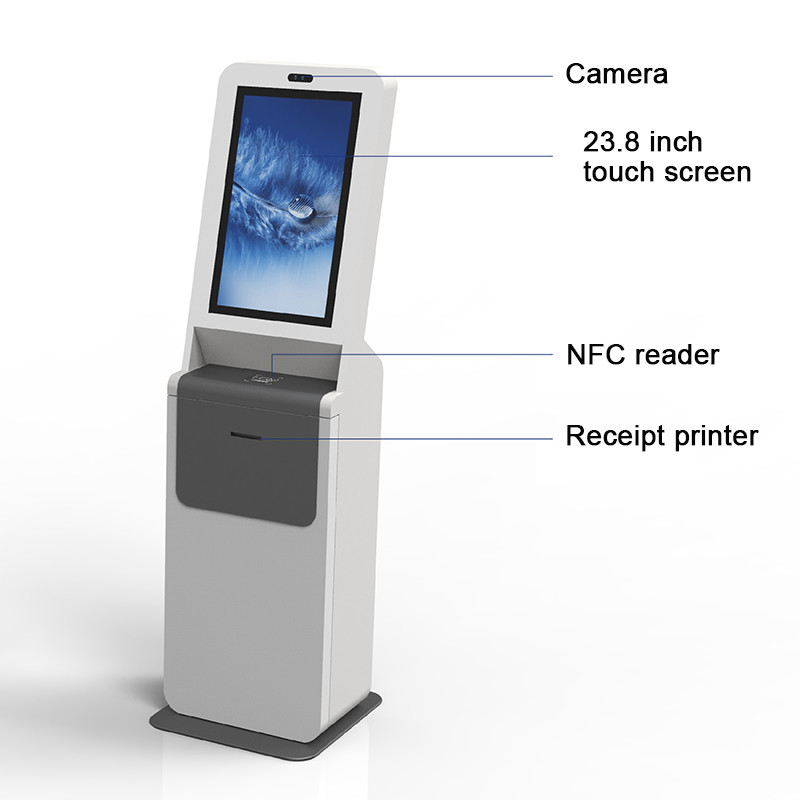 LEAN Windows Android Hotel Self Check In Kiosk Card Cash Coin Payment Self-Service Machine