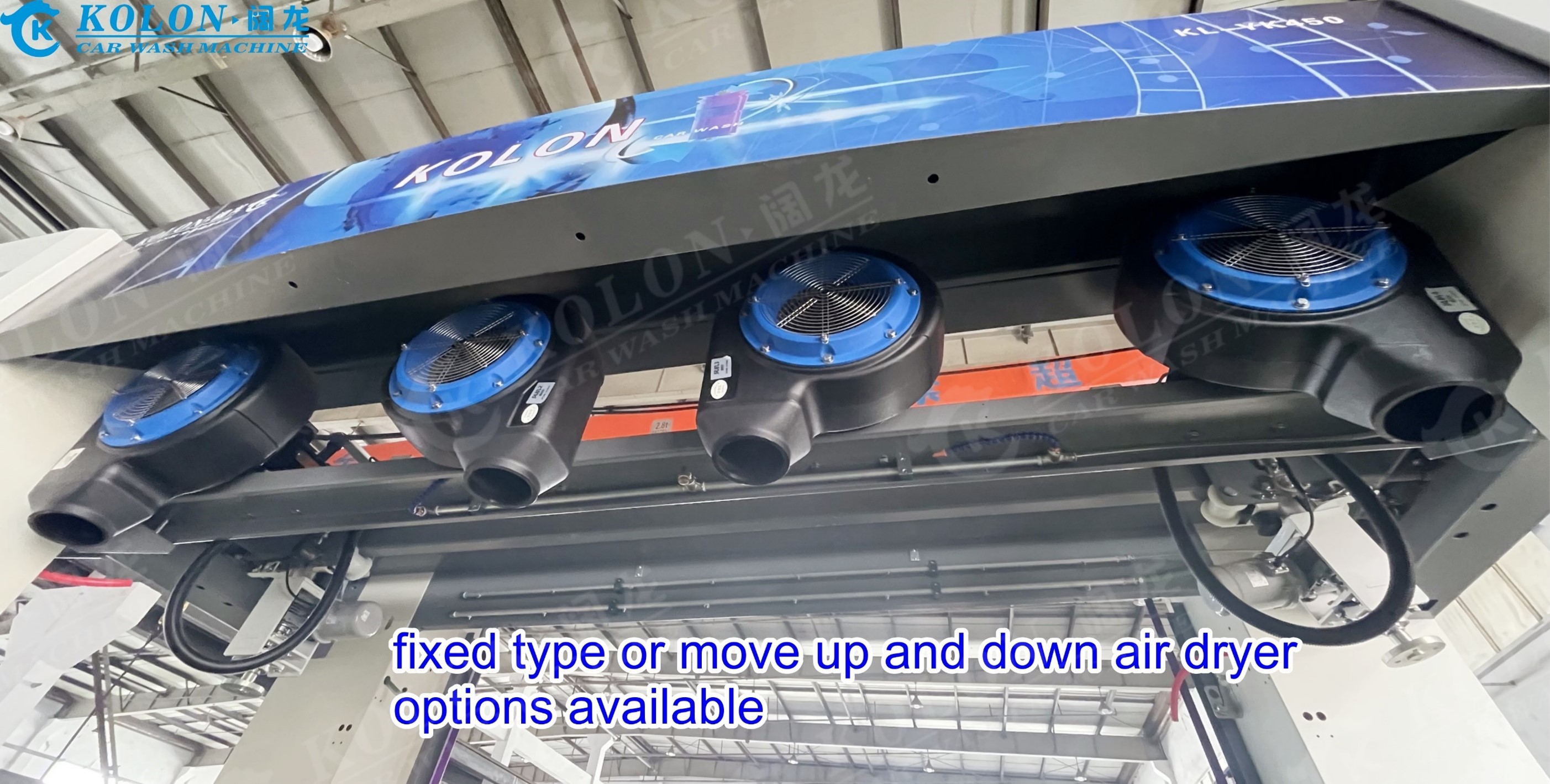 Roll-Over 7 Brushes Automatic Car Washing Machine With Wheel Brushes Fixed Air Dryer