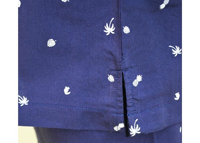 Anti Pilling Mens Luxury Sleepwear Woven Cotton Poplin Printed Pajamas Shorts