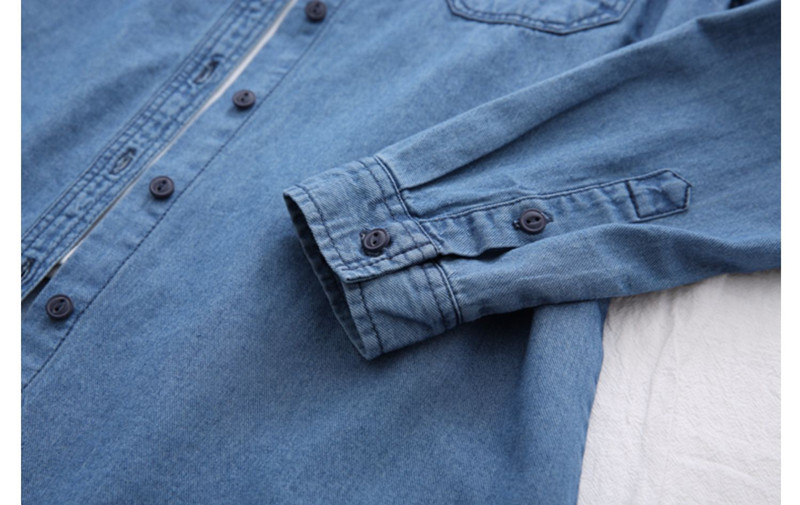 5Oz Lightweight Cotton Tencel Blend Fabric Denim Shirt Making