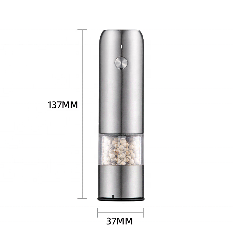 Salt Pepper Mills with Ceramic Burr Core Stainless Steel Mini Electric Grinder Set ' Needs