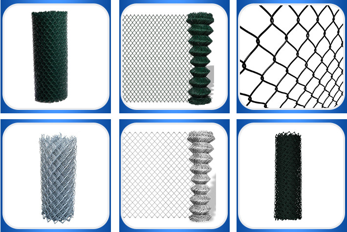 11 BWG 12 BWG Metal Chain Link Fencing OHSAS Wildlife Safe Fencing
