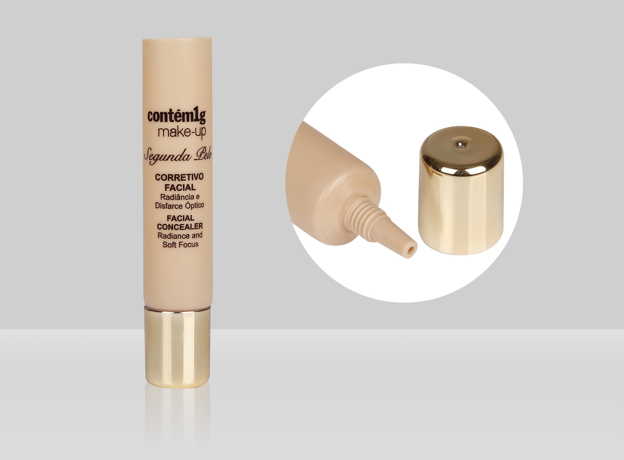 3-10ml Aloe Vera Tube Long Nozzle Eye Cream Soft Cosmetic Packaging Tube With Screw On Cap