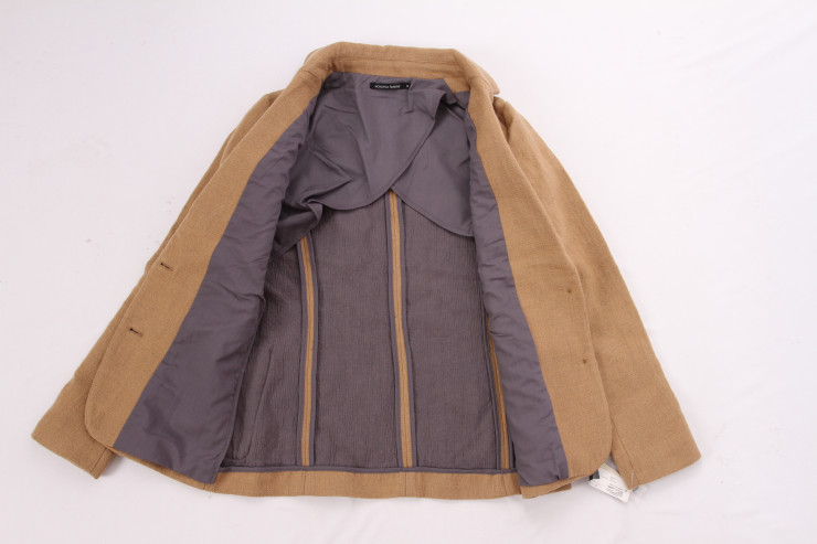 57% Cotton 43% Liene Ladies Casual Khaki Blazer