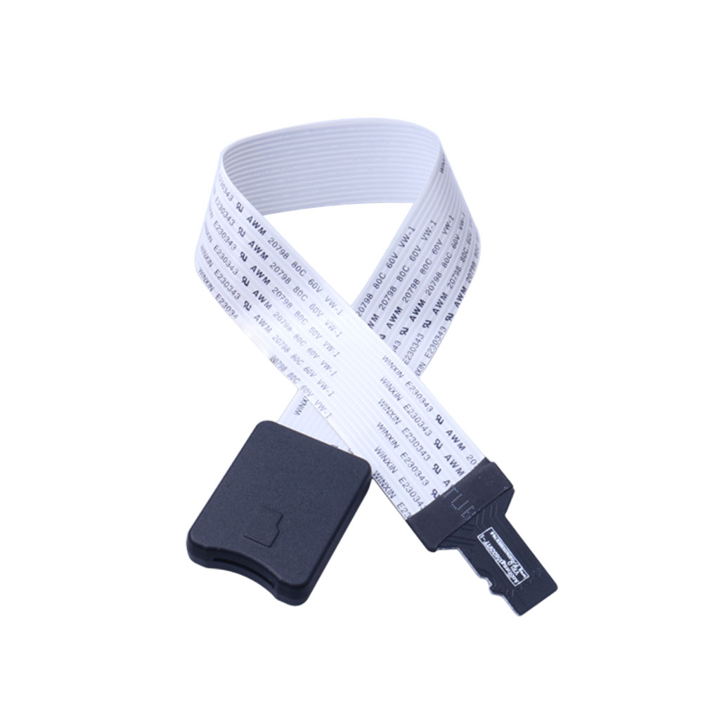 25CM 48CM 62CM Flat Ribbon Cable TF To Micro SD Card TF Zip