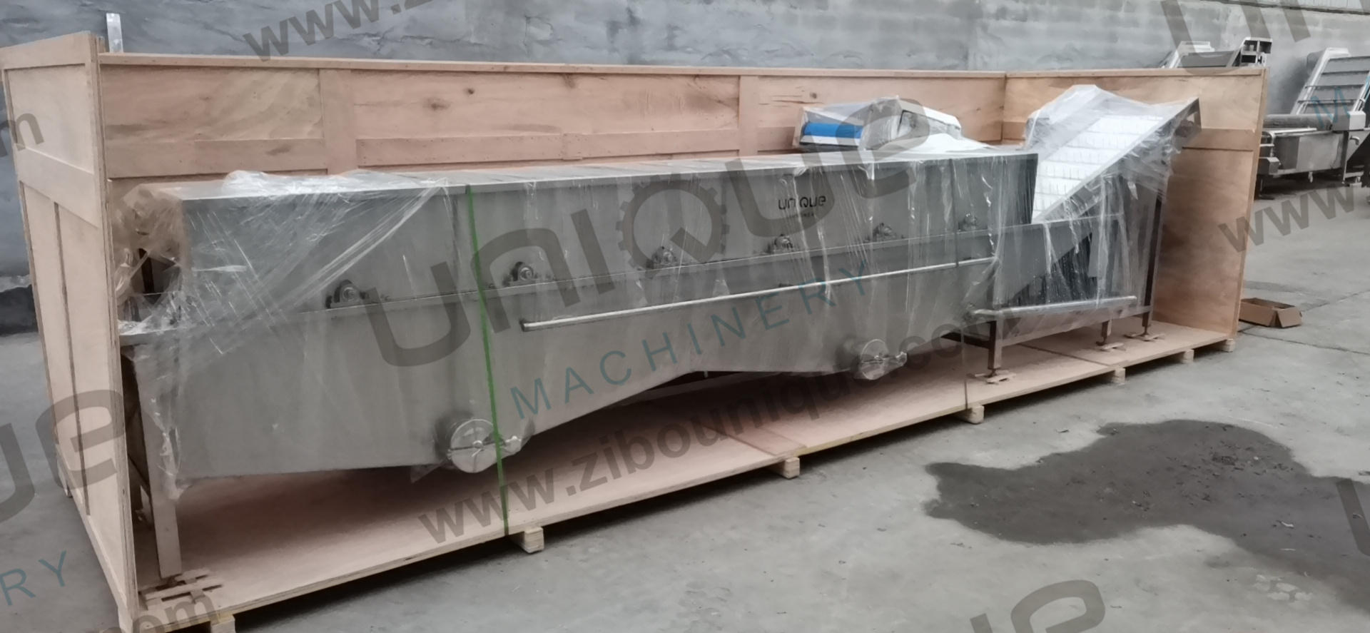 Zibounique 5900*1760*1600 mm Mung Bean Sprout Husk Removing and Skin Peeling Machine