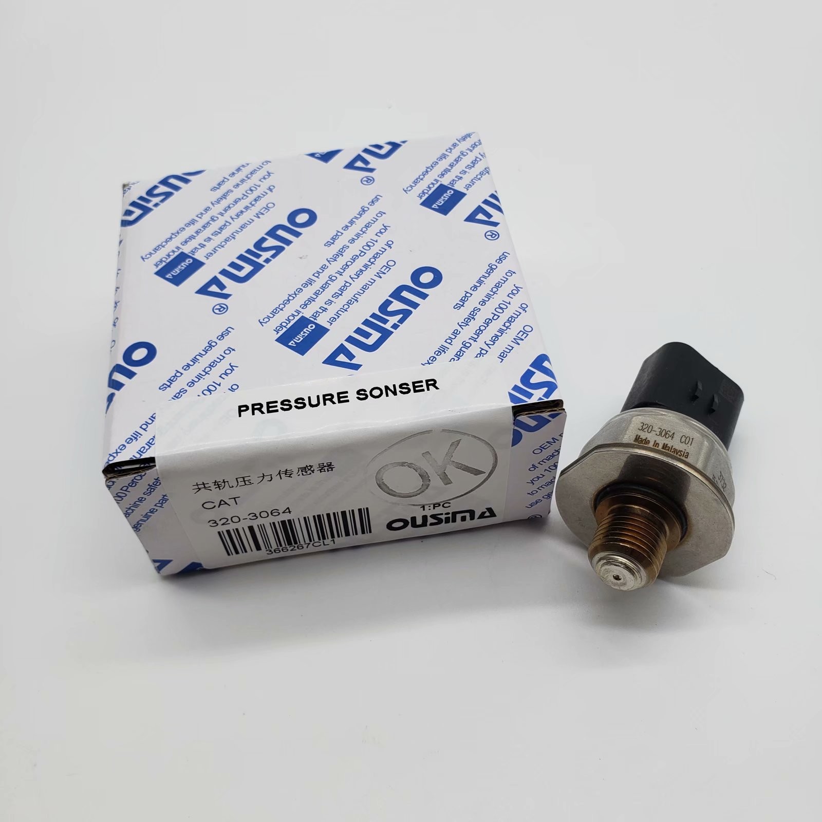 OUSIMA Fuel Pressure Sensor 3203064 320-3064 For Excavator 320C 312D