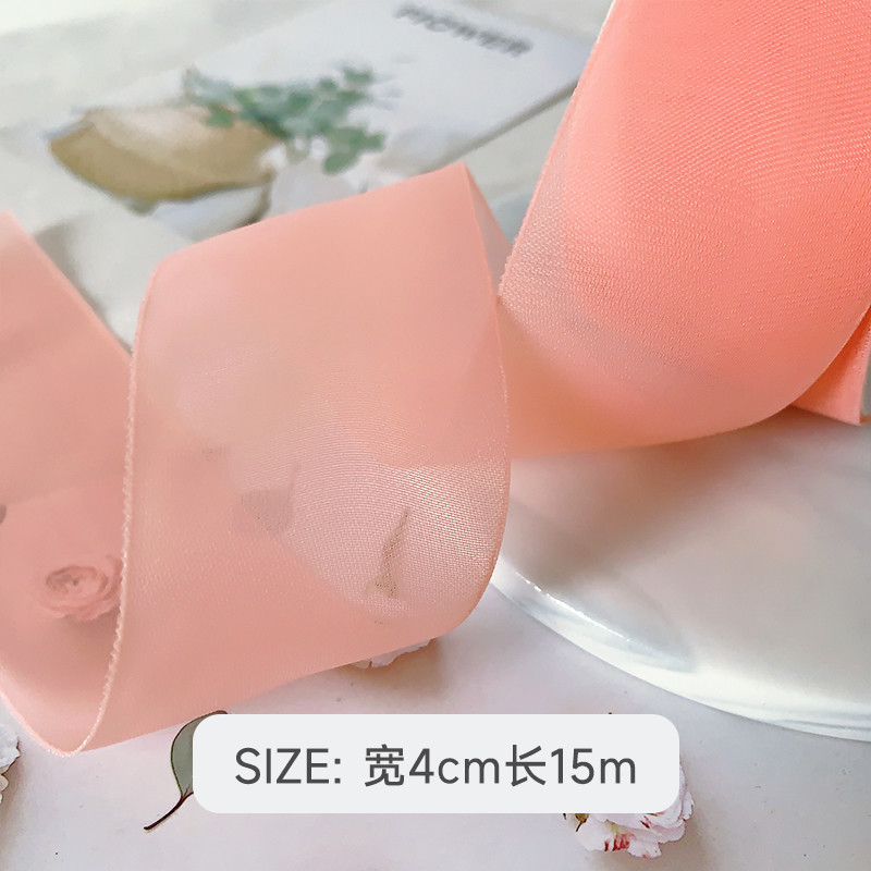 High Density Polyester Organza Ribbon 40mm For Luxury Gift Packing