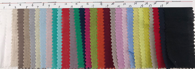 Wrinkle Free Dyed 60*60 Plain Woven Linen Fabric 105gsm Linen Shirt Cloth